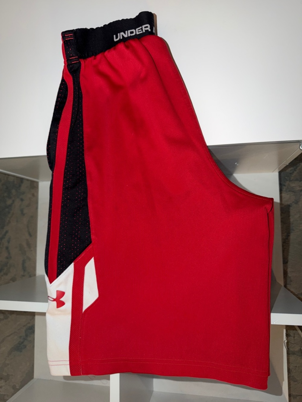 Under Armour Red and Black Men's Athletic Tank